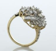 10ct Yellow Gold Diamond Cluster Ring 5.00 Carats - Valued By AGI £5,450.00 - This stunning 10ct