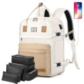 RRP £24.25 Lekesky Travel Backpack Cabin Size Laptop Backpack Women