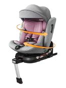 RRP £248.89 Jovikids Baby Car Seat 360 Swivel Isofix I-Size 40-150cm Group 0+1/2/3 (Pink)