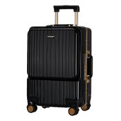 RRP £125.52 GinzaTravel Carry-on Suitcase with Front Laptop Compartment