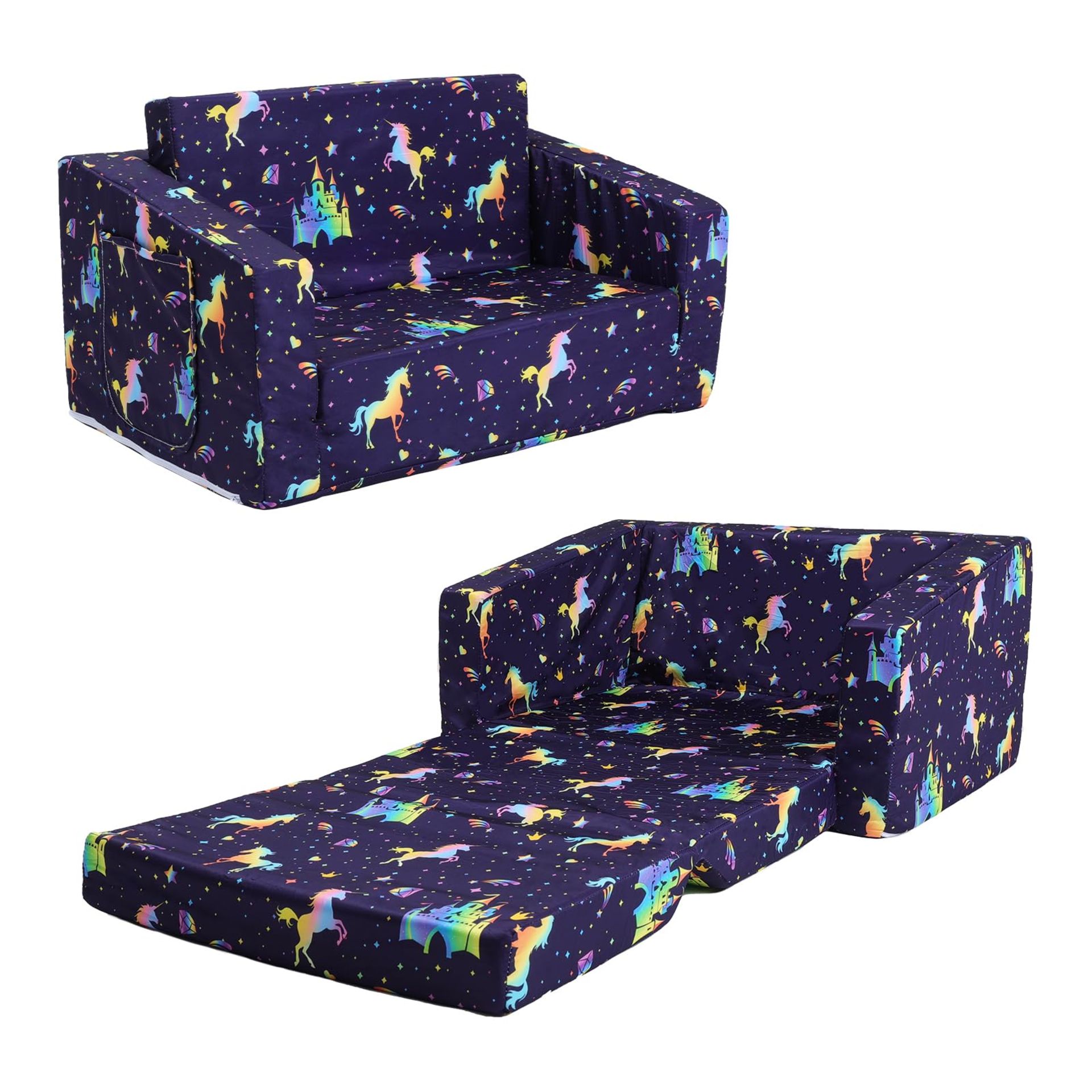 RRP £58.39 Decalsweet Dinosaur Foldable Kids Sofa Chair