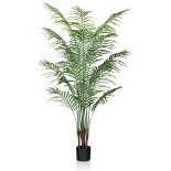 RRP £63.92 CROSOFMI Artificial Plants Areca Palm 150cm Fake Tropical
