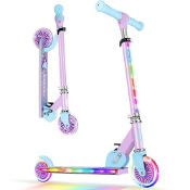 RRP £55.02 BELEEV Scooters for Kids Ages 3-12 with Light-Up Wheels & Stem & Deck
