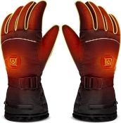 RRP £44.92 LUWATT Heated Gloves 8H Working Hours Rechargeable