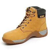 RRP £53.65 DEWALT Men's DEWBUILDWH8 Safety Boots, Yellow, 8 UK