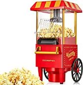 RRP £38.80 Cozeemax Popcorn Maker 1200W Hot Air Popper Machine