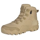 RRP £67.42 FREE SOLDIER Mens Military Boots mid-top Combat Tactical