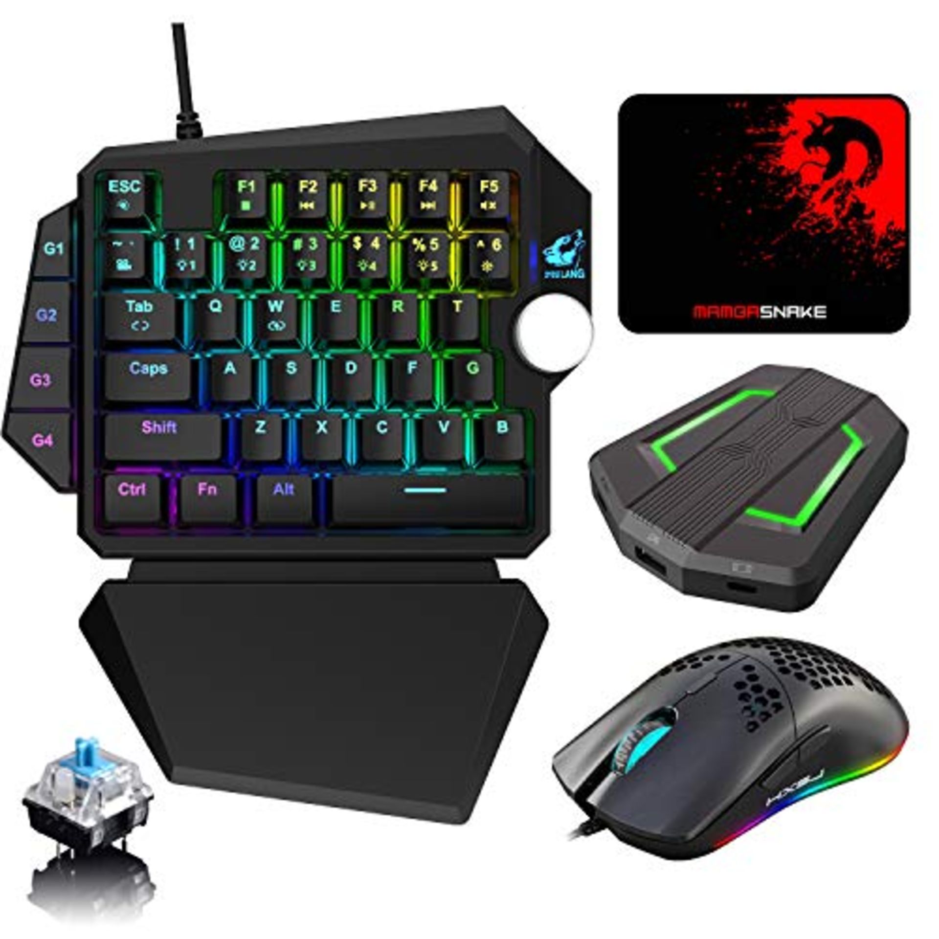 RRP £43.25 RGB Gaming Keyboard Mouse Combo