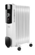 RRP £68.49 Oil Filled Radiator Free Standing Electric Heater
