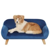 RRP £79.90 PWTJ Cat Bed/Luxury Velvet Fabric Dog Bed/Fashion Design