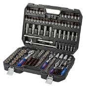 RRP £114.15 WORKPRO 172-Piece Socket Set 1/2" 3/8" 1/4" Drive