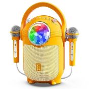RRP £51.13 JYX Karaoke Machine for kids with 2 Microphones