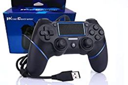 RRP £26.25 Intckwan Wired Game Controller for PS-4/Pro/Slim/PC(Win7/8/10)/Laptop