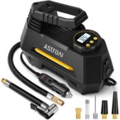 RRP £27.73 AstroAI Tyre Inflator Air Compressor 12V