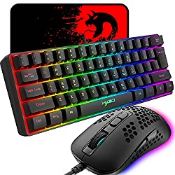 RRP £34.04 KUIYN V700 60% Wired Gaming Keyboard and Mouse Combo