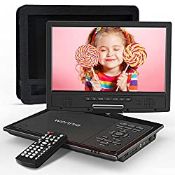 RRP £66.66 WONNIE 12.5'' Portable DVD Player with 10.5'' Swivel Screen