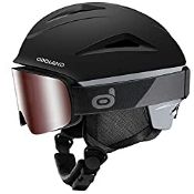 RRP £74.17 Odoland Snow Ski Helmet with Goggles Set
