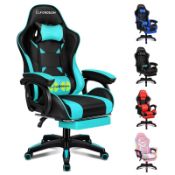 RRP £171.24 ELFORDSON Gaming Chair with 2-Point Massage Cushion