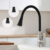 RRP £68.49 KENES Flexible Kitchen Sink Mixer Tap Bendable & 360