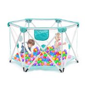 RRP £55.92 Baby Playpen 6 Panel with Super Soft Breathable Mesh