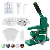 RRP £75.34 Dyna-Living Button Badge Maker Machine with Absorbable Mold 58mm