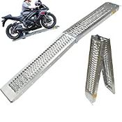 RRP £57.07 Black 5249 Pro Range B5249 Folding Steel Motorcycle Ramp