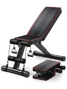 RRP £82.17 YOLEO Adjustable Weight Bench - Utility Weight Benches for Full Body Workout