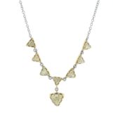 18ct White Gold Diamond Necklet 2.64 Carats - Valued By AGI £14,950.00 - A stunning 'bunting'