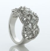 14ct White Gold Diamond Half Eternity Ring 1.00 Carats - Valued By AGI £5,995.00 - A stunning