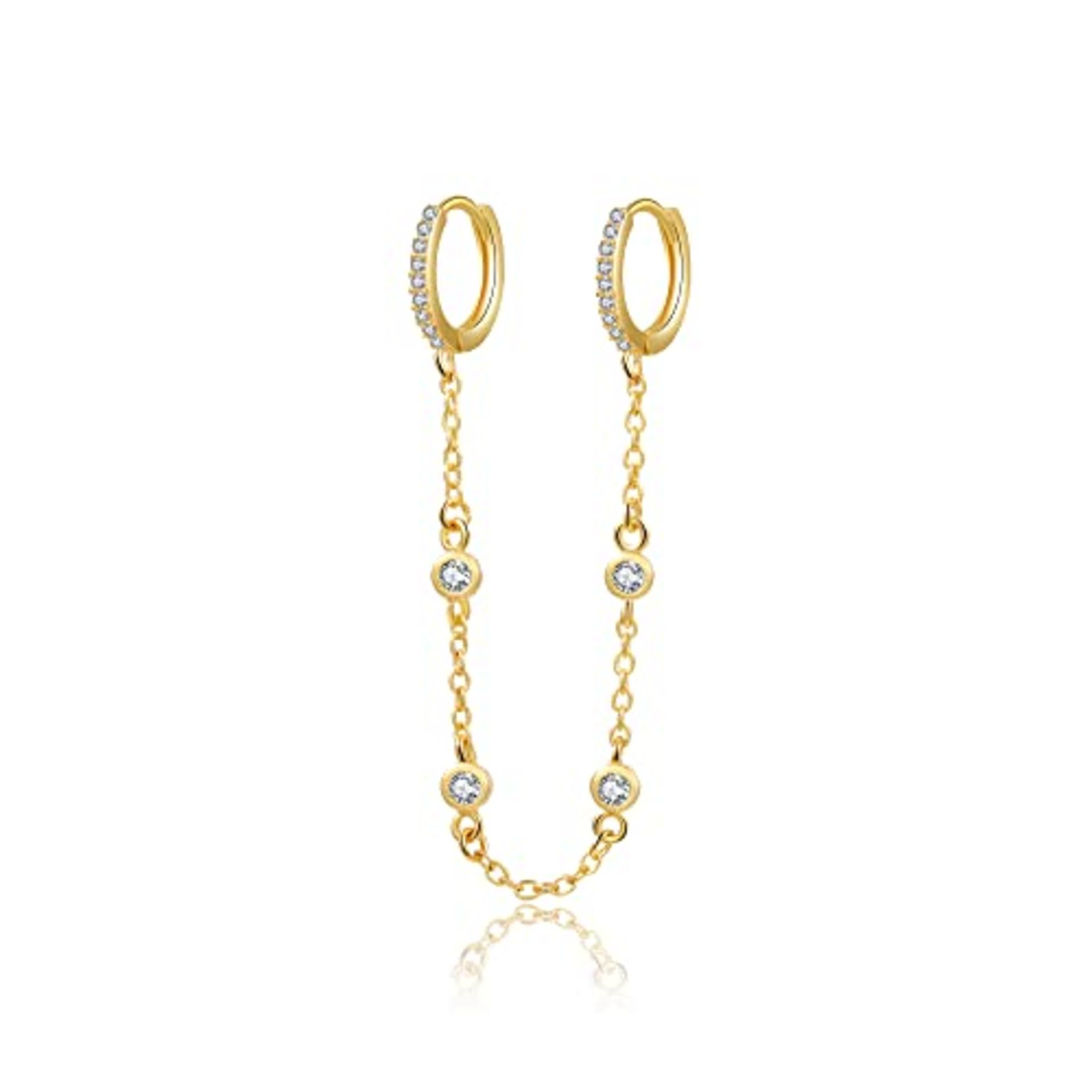 RRP £4.45 Silver Hoop Earrings for Women