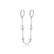 RRP £4.45 Silver Hoop Earrings for Women