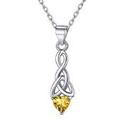 RRP £22.32 Celtic Knot November Birthstone Necklace for Women