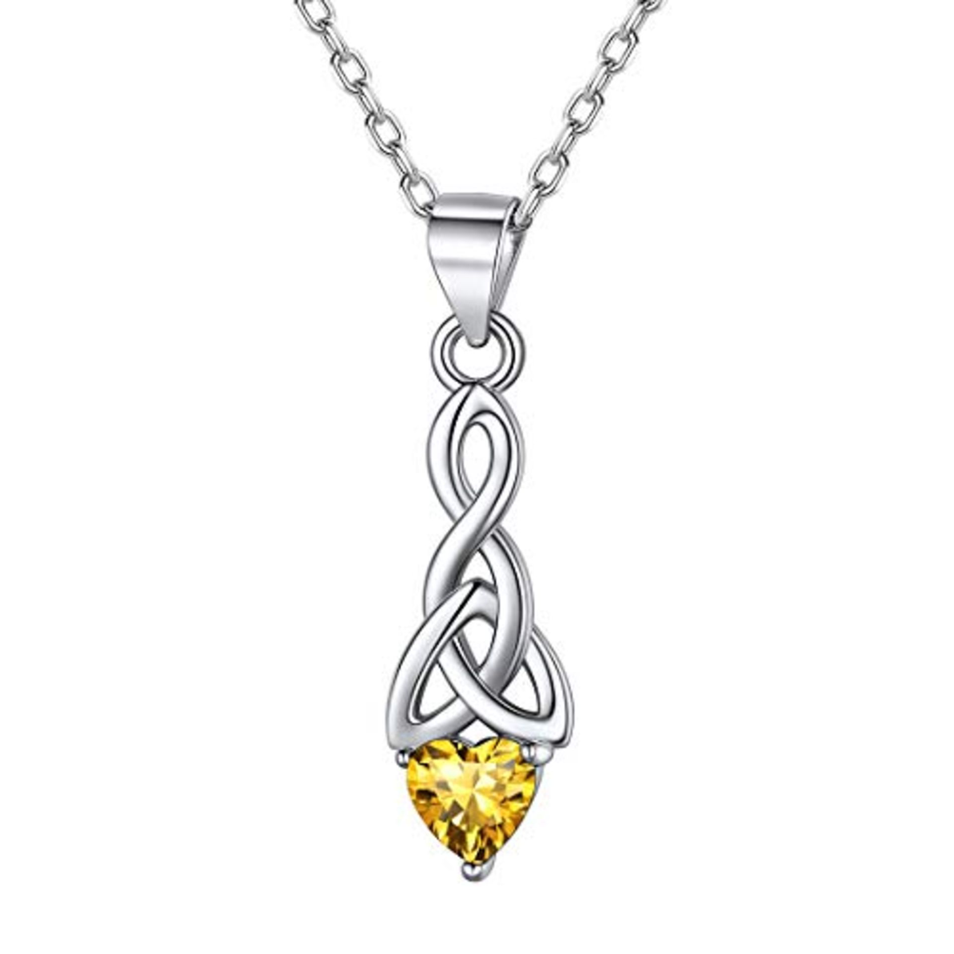 RRP £22.32 Celtic Knot November Birthstone Necklace for Women
