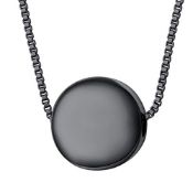 RRP £12.82 U7 Minimalist Round Shape Pendant Necklace