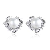 RRP £25.74 VIKI LYNN Pearl Earrings for Women Freshwater Cultured