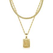 RRP £6.59 Joycuff Gold Necklaces for Women Layered 18K Gold Plated