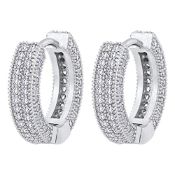 RRP £59.96 VEXXS Diamond Hoop Earrings for Men