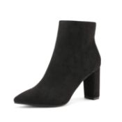 RRP £30.51 DREAM PAIRS Women's Chunky High Heels Ankle Boots Chelsea