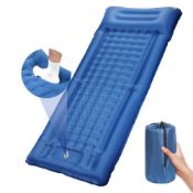 RRP £23.96 LOCAL LION Self Inflating Camping Sleeping Pad with Pillow
