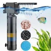 RRP £29.67 Suness Aquarium Filter Fish Tank Filters