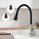 RRP £68.49 KENES Flexible Kitchen Sink Mixer Tap Bendable & 360