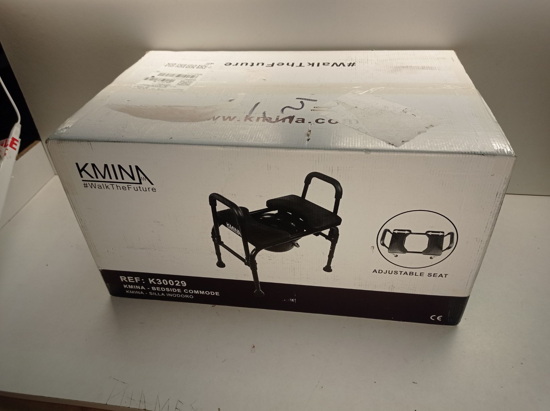 RRP £171.24 KMINA - Commode Toilet Chair with Adjustable Seat (Up to 400 lbs) - Image 2 of 2