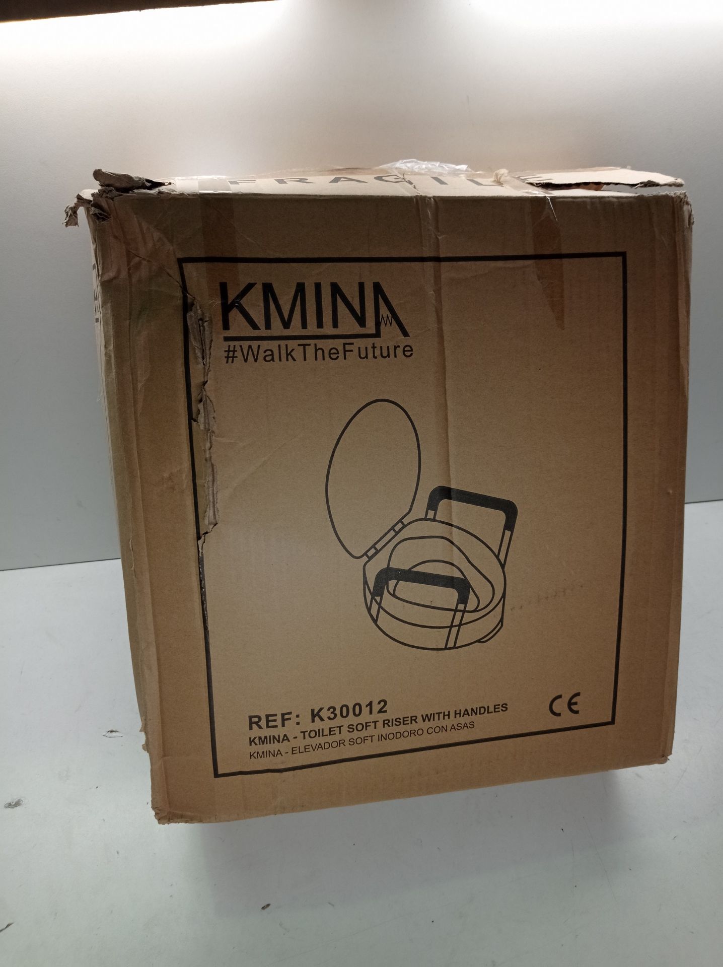 RRP £91.32 KMINA - Raised Toilet Seat with Lid (4 inch - Image 2 of 2