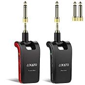 RRP £52.88 LEKATO 2.4Ghz Stereo Wireless Guitar System with 1/4