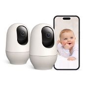 RRP £82.47 nooie Baby Monitor 2 Pack WiFi Dog Pet Camera Indoor