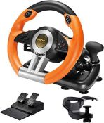 RRP £92.53 PXN V3II Simulate Racing Game Steering Wheel with Pedal