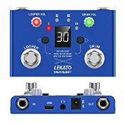 RRP £59.40 LEKATO Drum Looper Pedal with Tuner