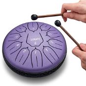 RRP £39.91 Steel Tongue Drum 6 Inch 11 Notes
