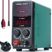 RRP £68.49 YIHUA 3010D-III Adjustable DC Bench Power Supply 0.00-30V