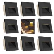 RRP £80.24 Arotelicht 8pcs/3W Wall Recessed Stair Lights LED Warm